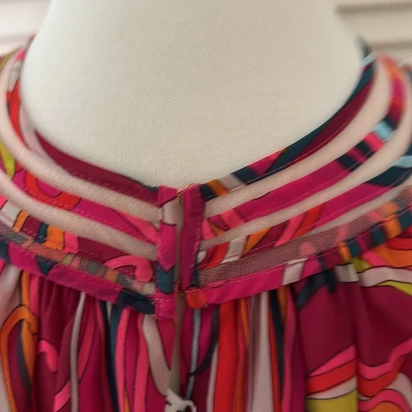 Trina Turk, Waldorf Top, Radio City Rose Multi. - Picture 4 of 6